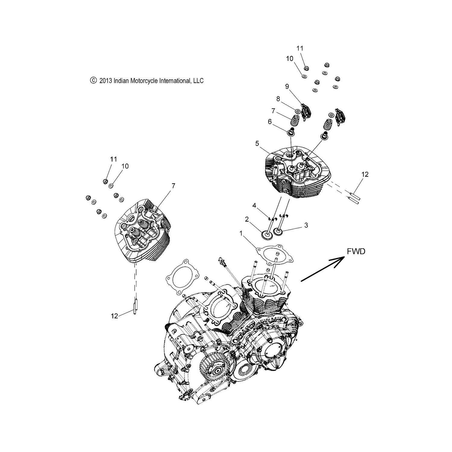 ASM., CYLINDER HEAD, FRONT