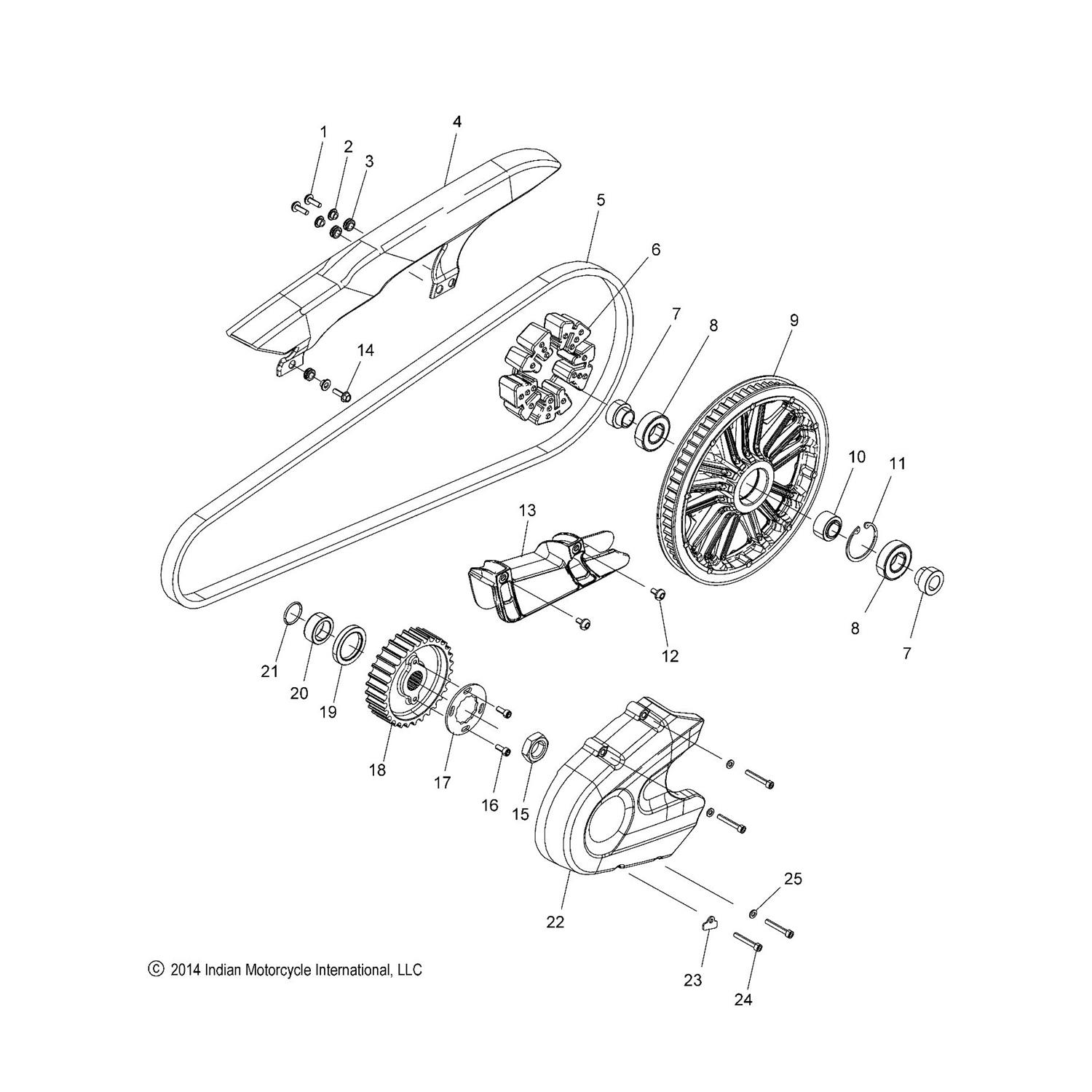 COVER, OUTER SPROCKET, TXBLK (TEXTURED)