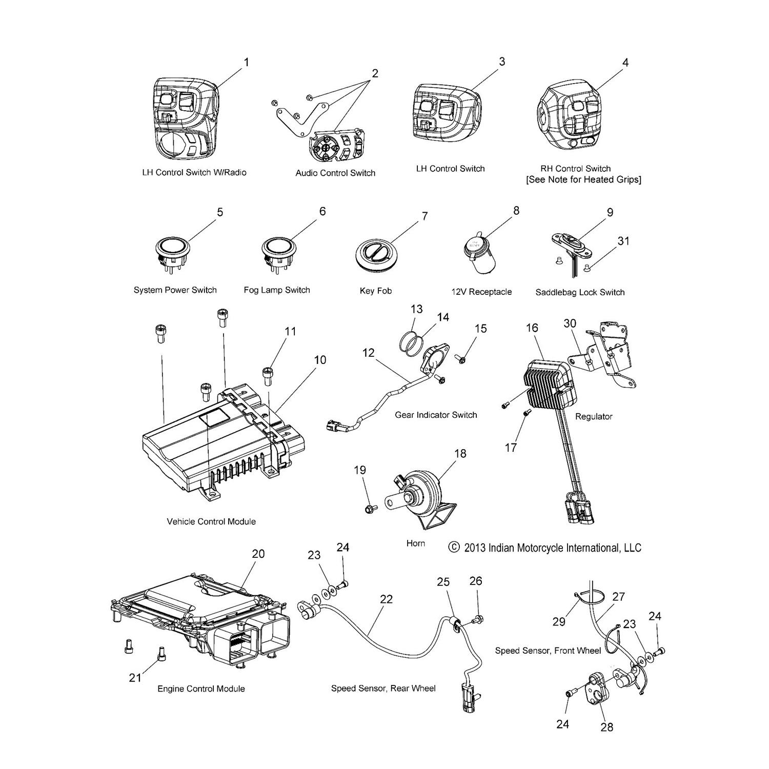 SENSOR, WHEEL SPEED, REAR