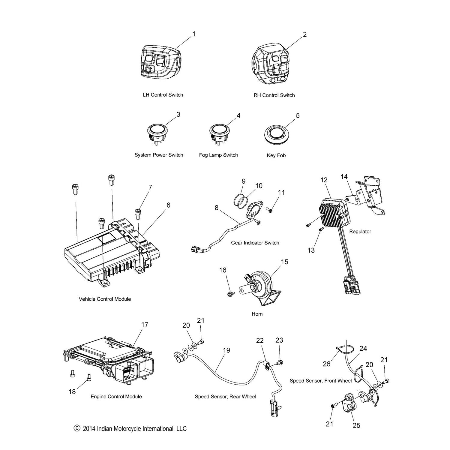 SENSOR, WHEEL SPEED, FRONT