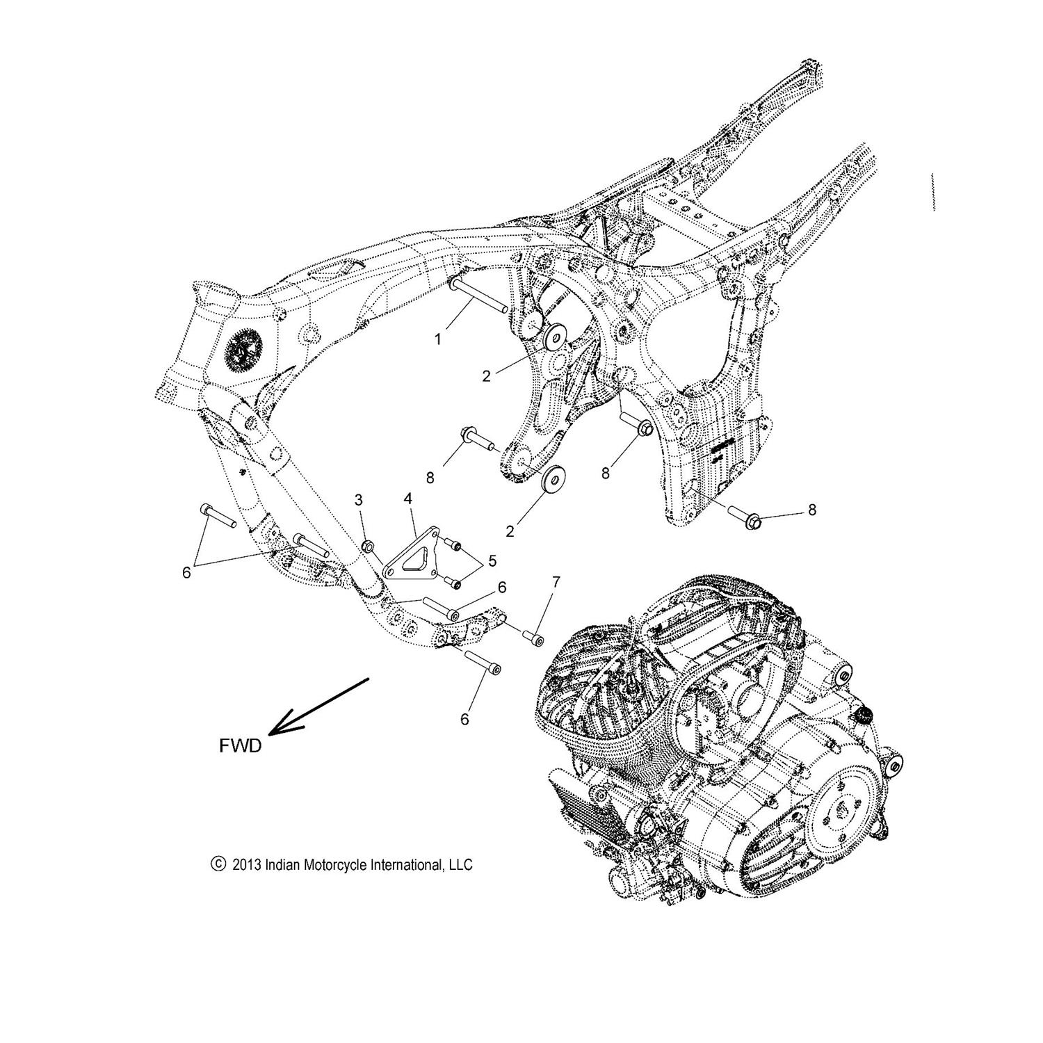 BRKT. ENGINE