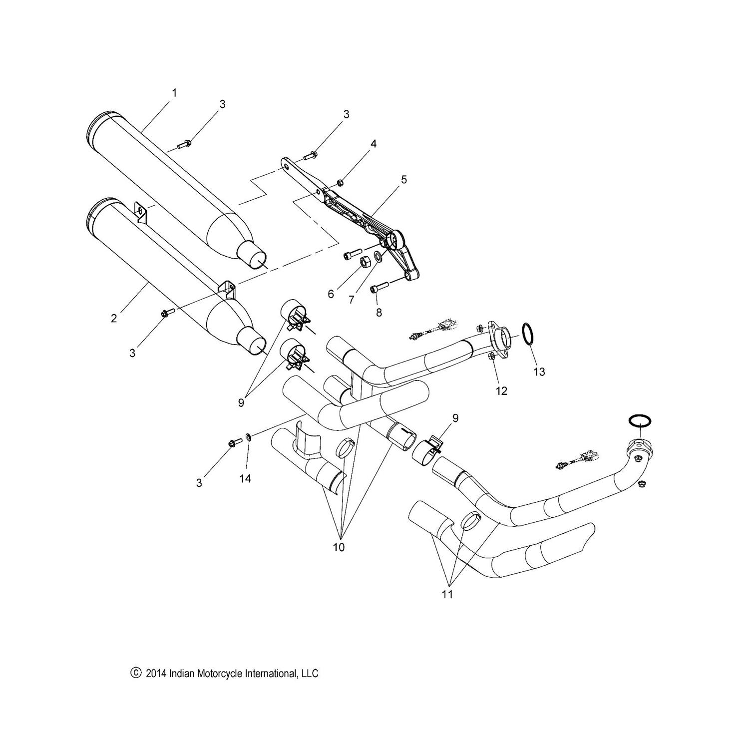 ASM., MUFFLER, UPPER, INTL, CHROME [INTL]