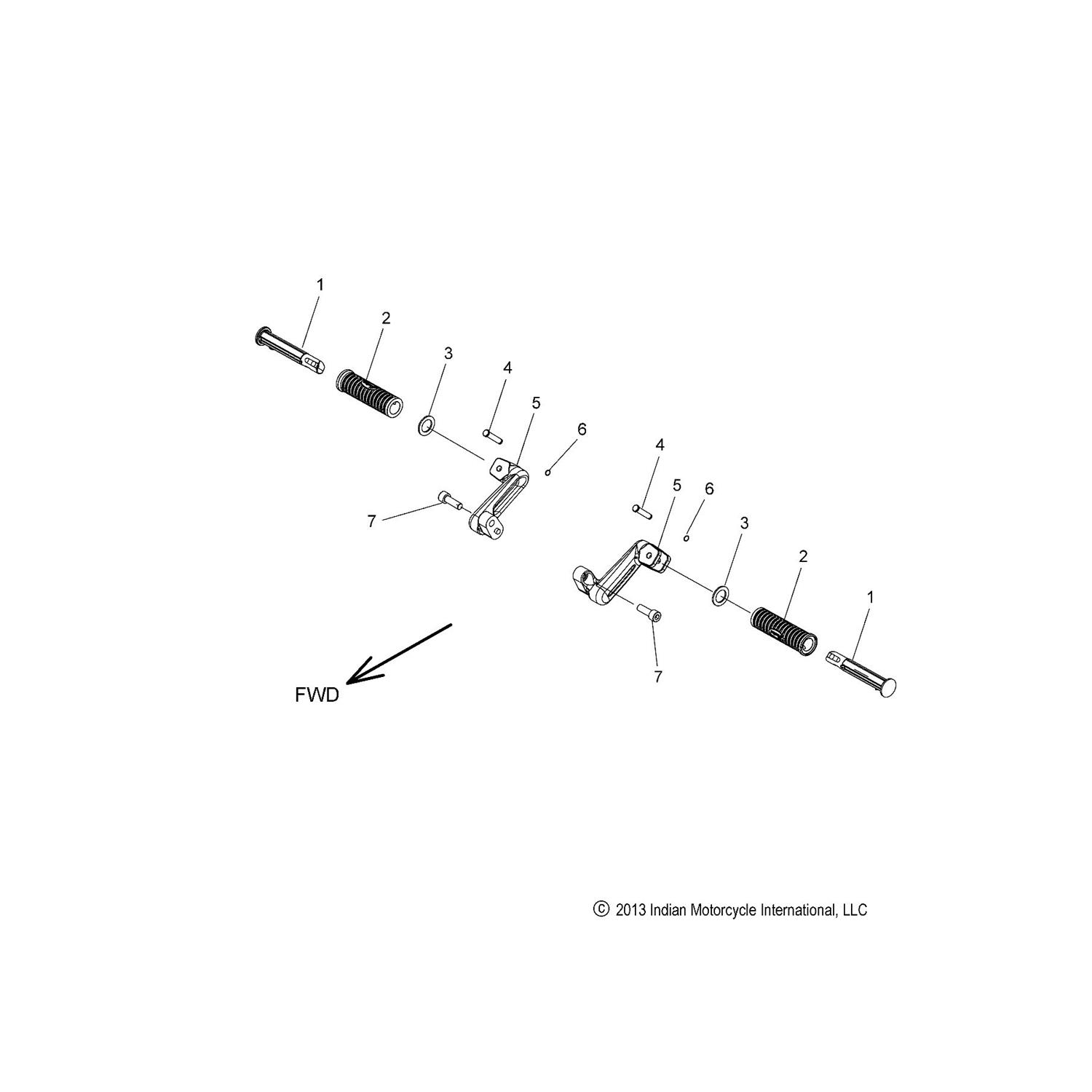 PIN-DOWELL,M8X16 [RH SUPPORT]