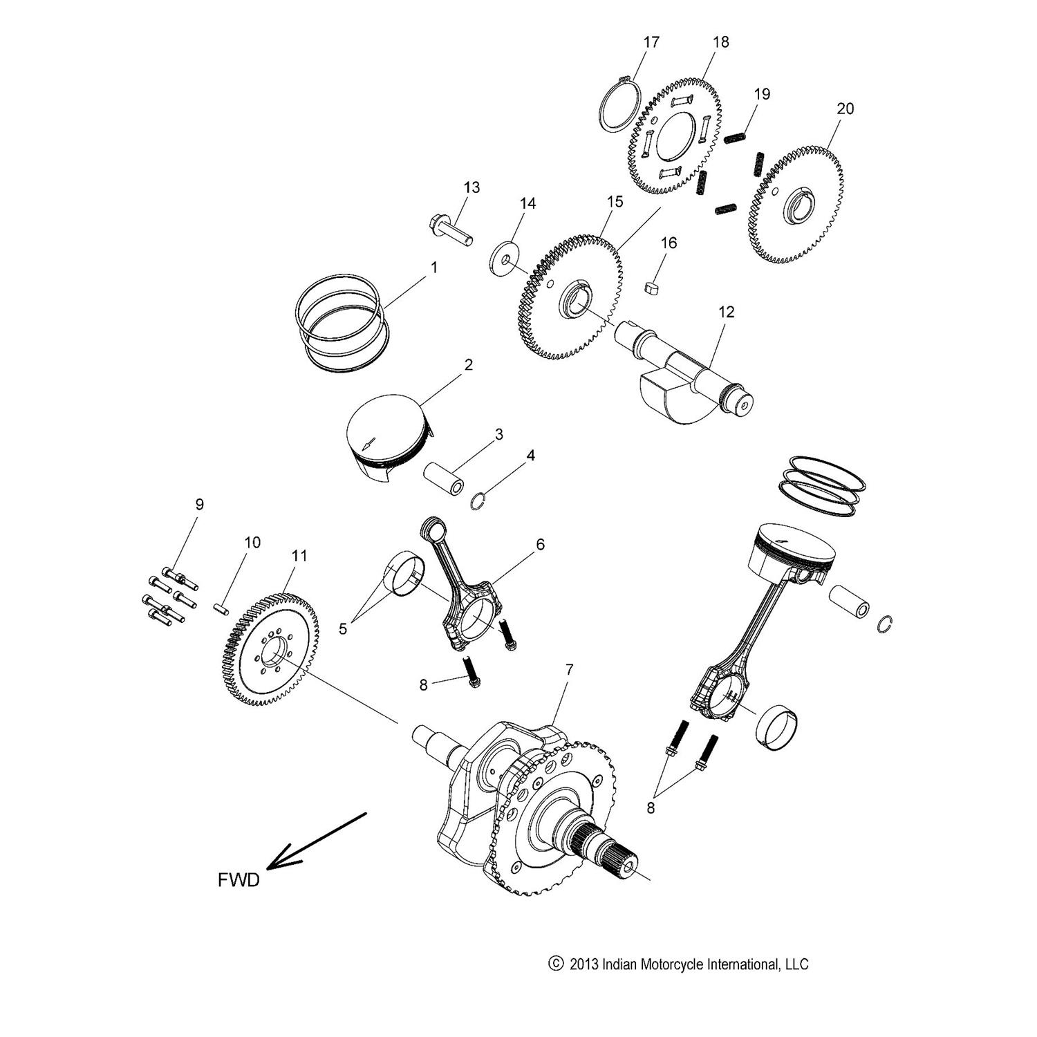 ASM. CRANKSHAFT [INCL. TIMING RING]