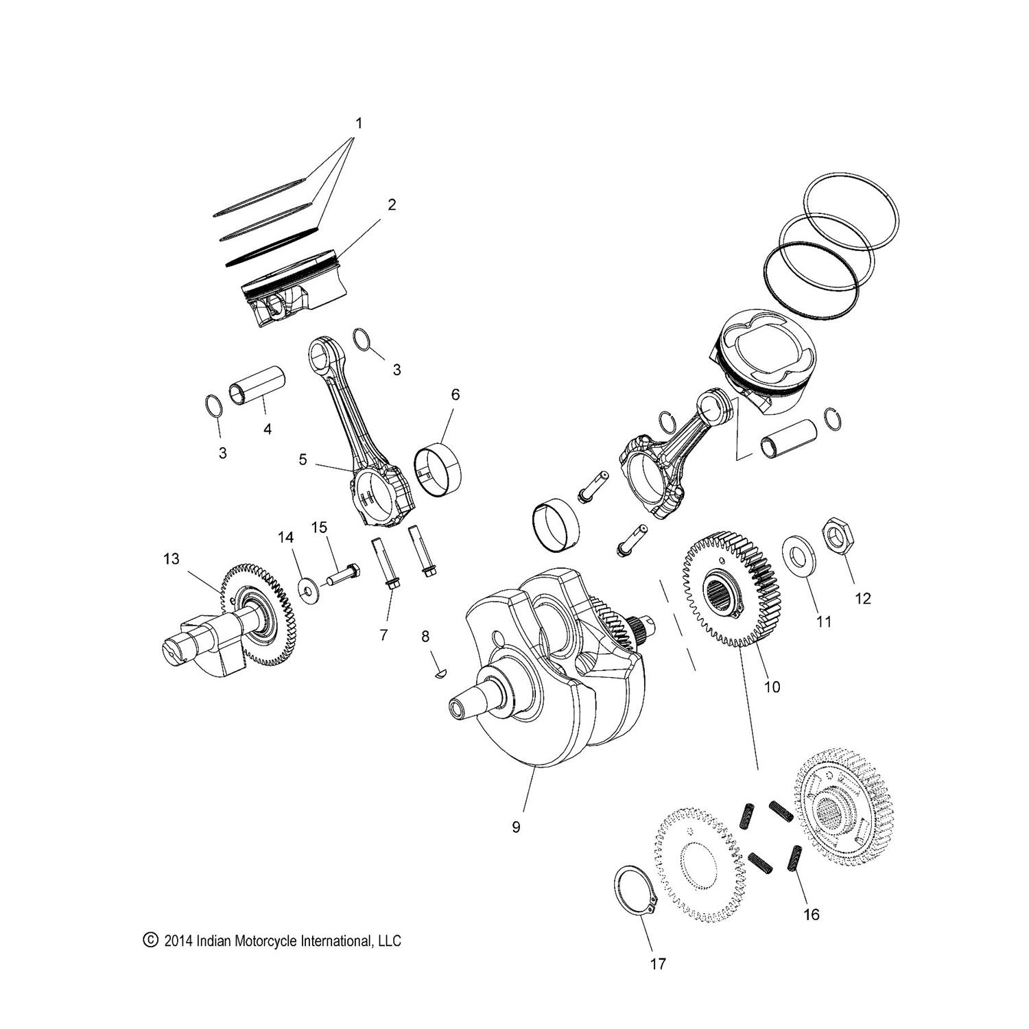 ASM., GEAR, CRANKSHAFT [INCL. 16,17]