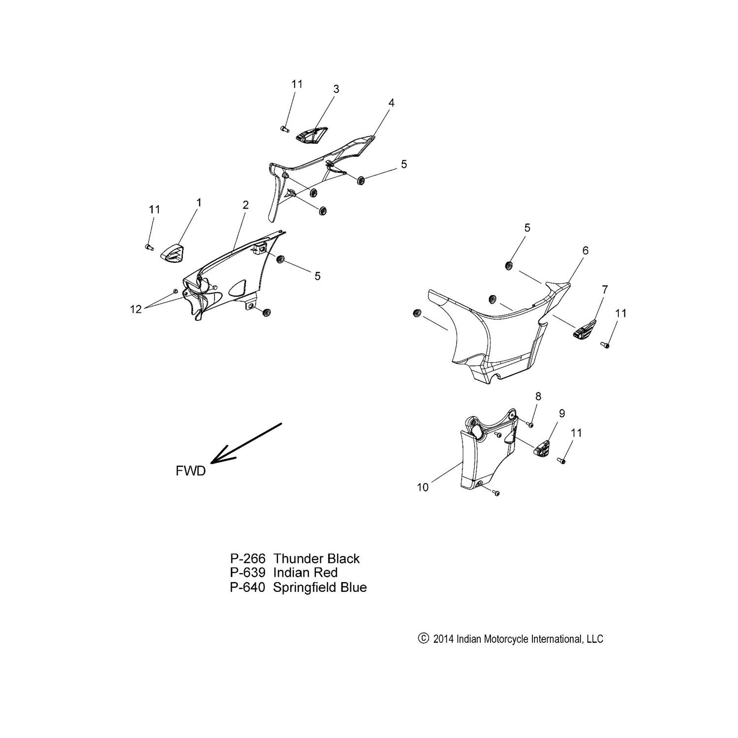 COVER,TIPOVER MOUNT, LWR,RH [CHIEFTAIN]