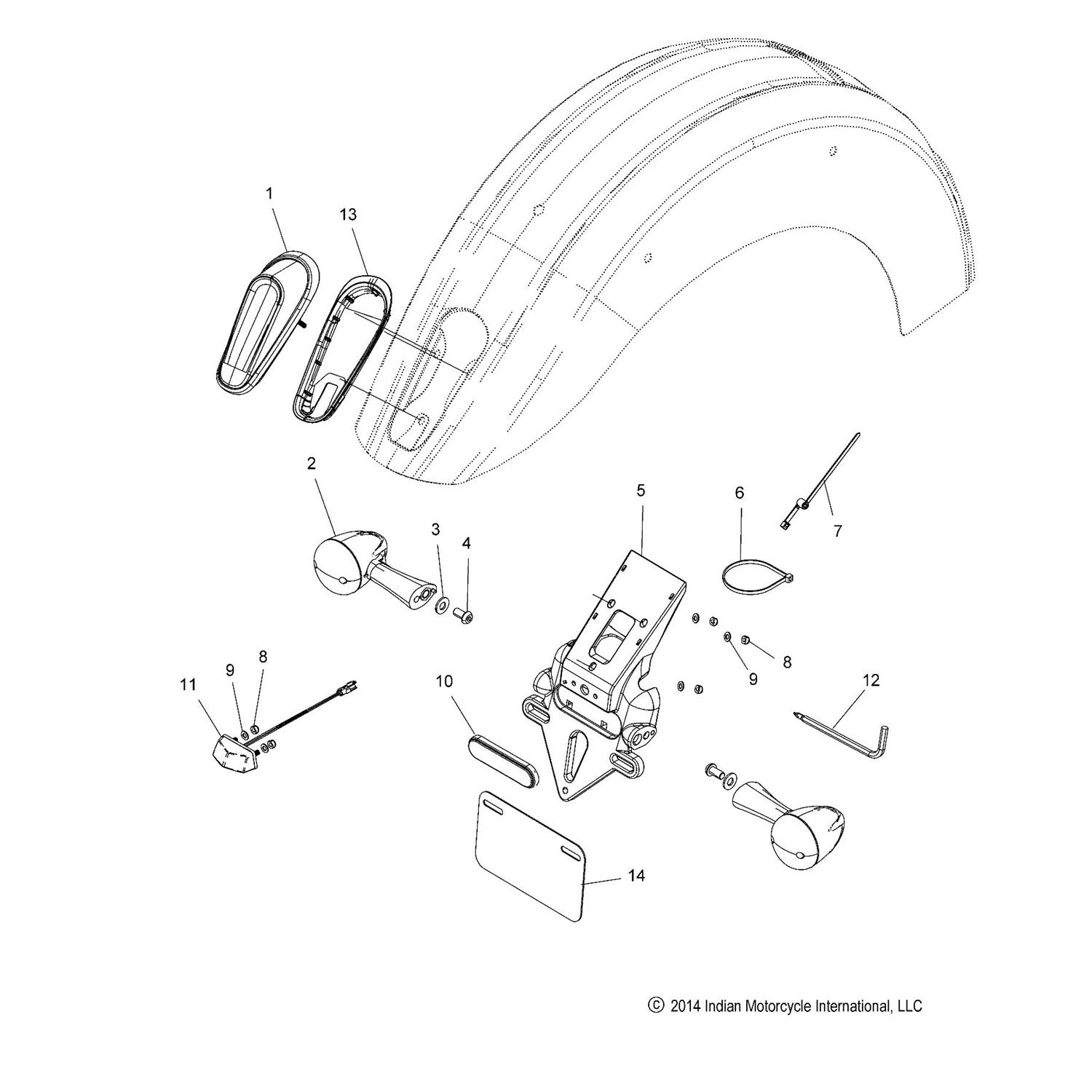 ASM., TURNSIGNAL, REAR