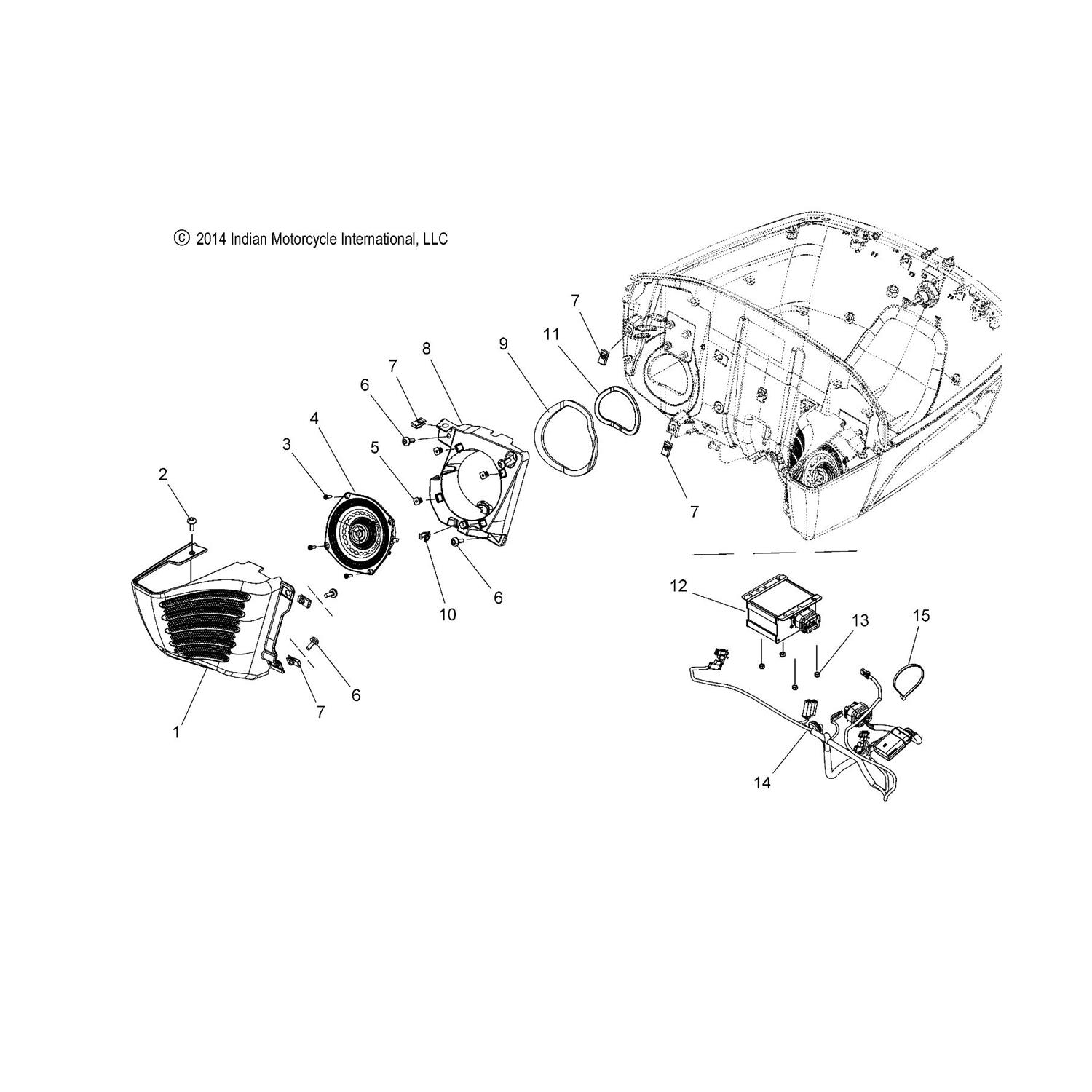 PANEL, SPEAKER HOUSING, RH