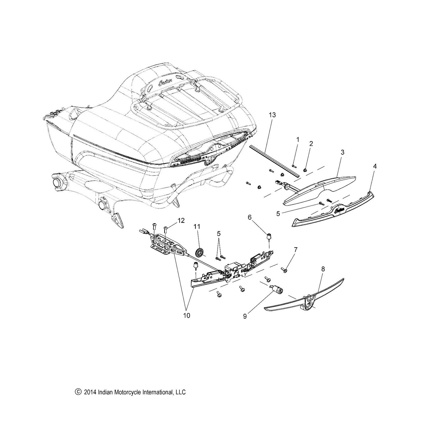 ASM., TAILLIGHT, TRUNK, EU [INTL ONLY]