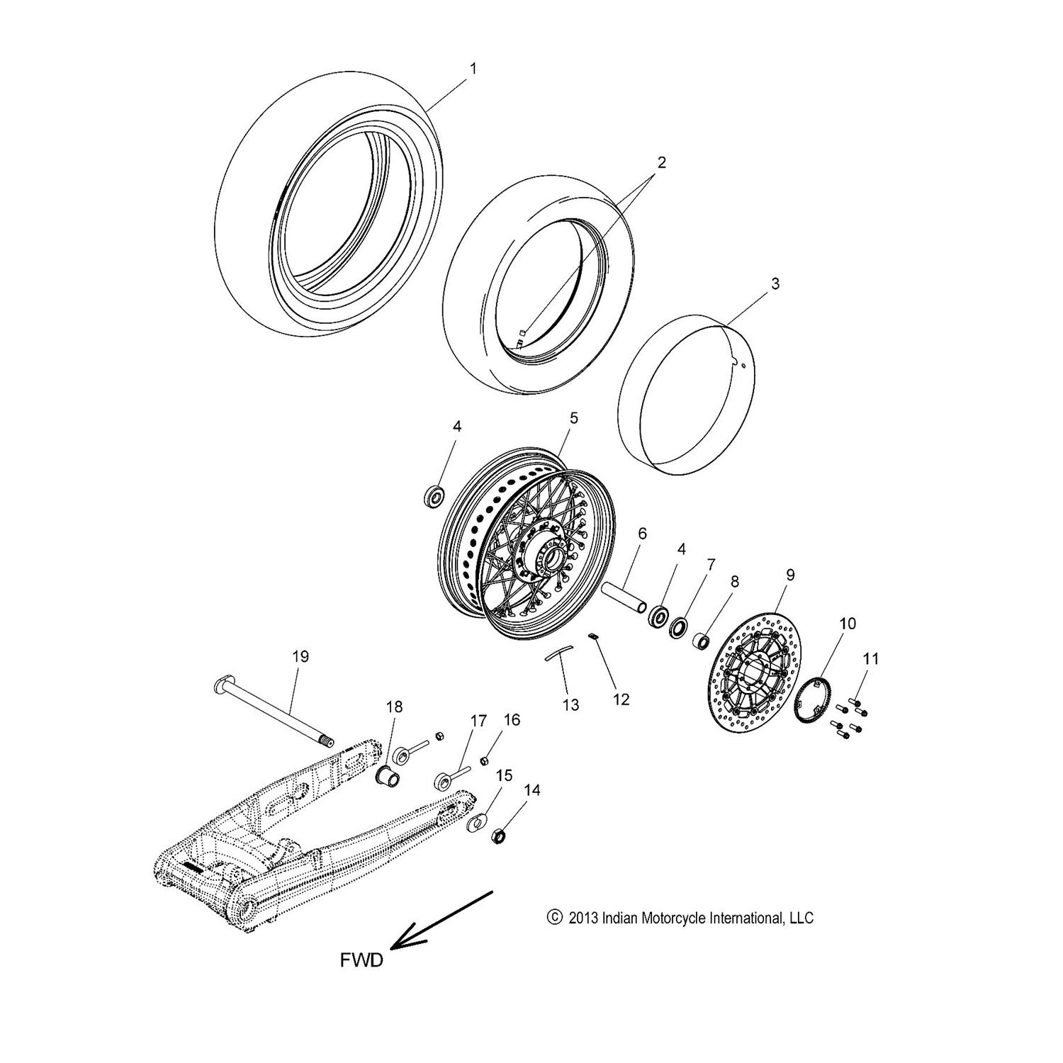 TUBE, TIRE, INNER, 16x5