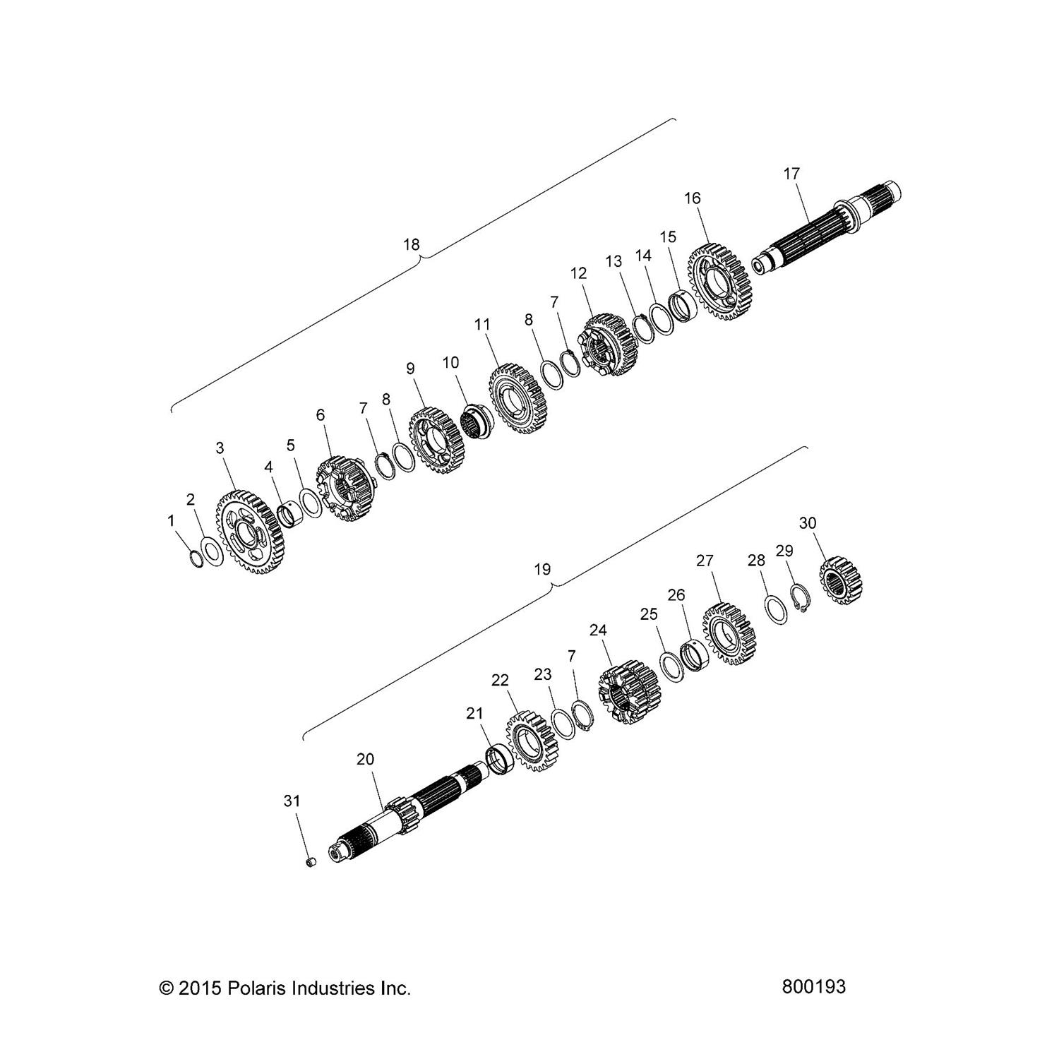 GEAR, 3RD AND 4TH, INPUT